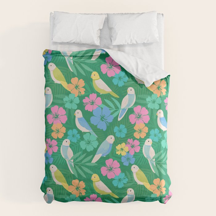 Parakeet Paradise Duvet Cover Gallery Image 6