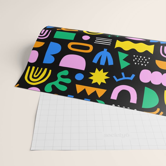 Fun colorful abstract summer shape pattern Wrapping Paper Gallery Image 2