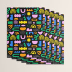 Fun colorful abstract summer shape pattern Wrapping Paper Gallery Image 3