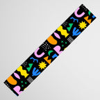 Fun colorful abstract summer shape pattern Table Runner Gallery Image 3