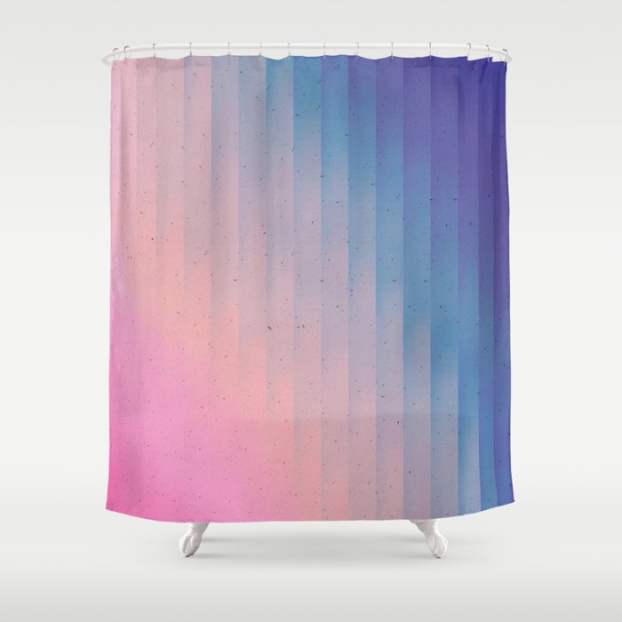 Geometric Rainbow Shower Curtain Gallery Image 1
