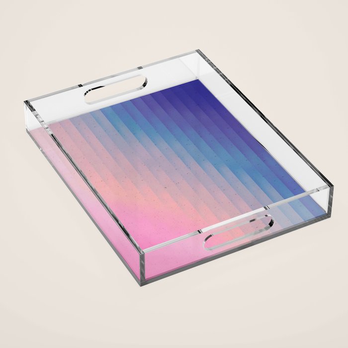 Geometric Rainbow Acrylic Tray Gallery Image 1