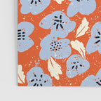 Big flowers in my garden orange - pattern Poster Gallery Image 3