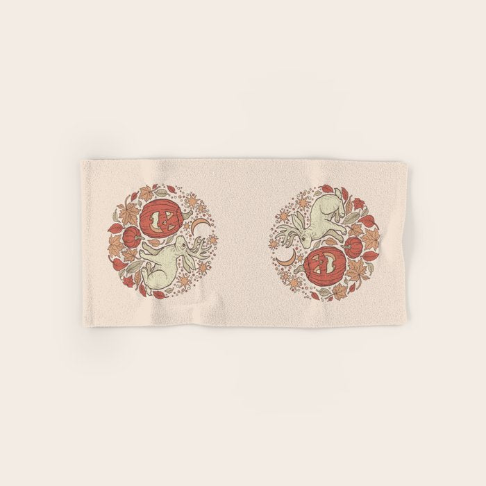 Halloween Friends | Autumn Palette Bath Towel Gallery Image 1
