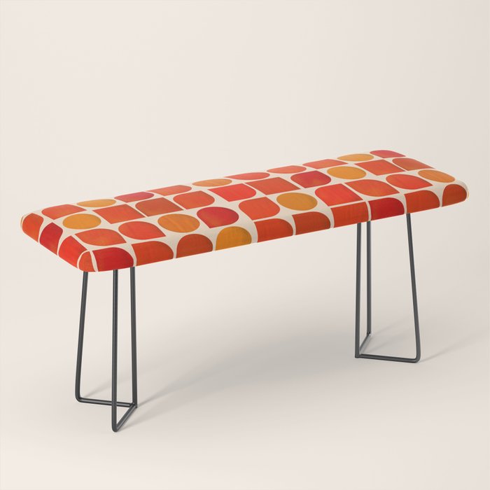 Fun Geometry - Mid-century abstract Bench Gallery Image 1