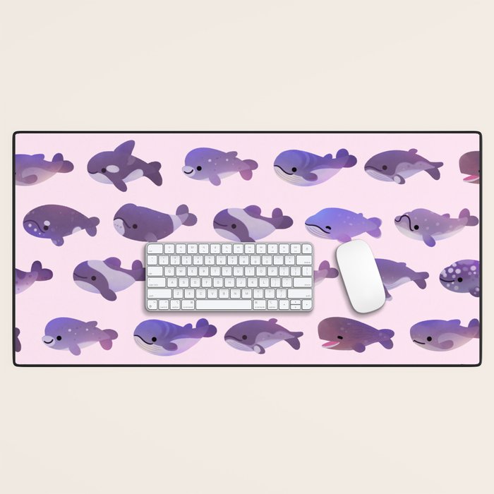 Whale Day - bright Desk Mat Gallery Image 1