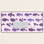Whale Day - bright Desk Mat Gallery Image 1