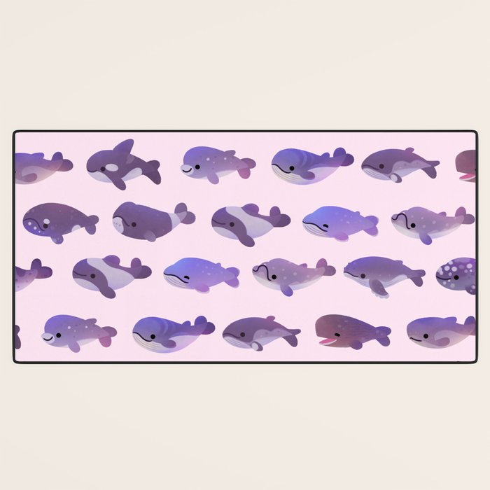 Whale Day - bright Desk Mat Gallery Image 3
