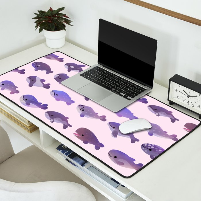 Whale Day - bright Desk Mat Gallery Image 2