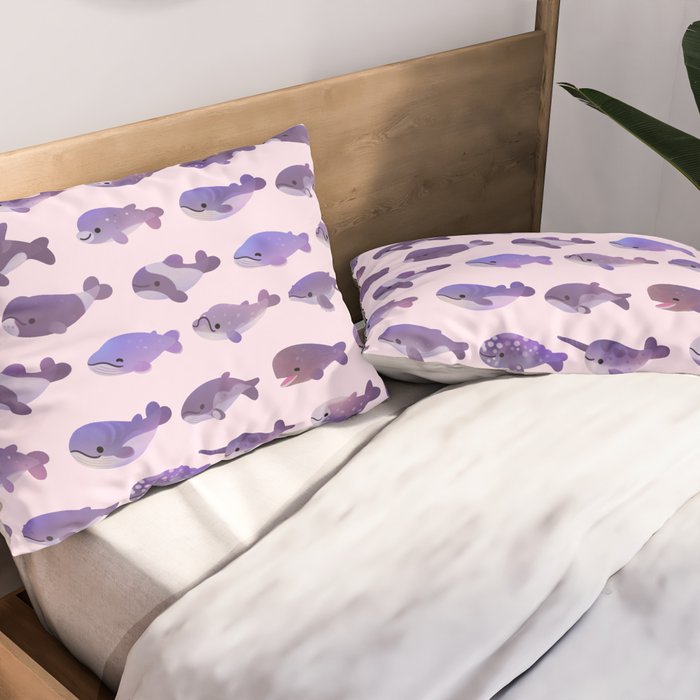 Whale Day - bright Pillow Sham Gallery Image 2