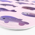 Whale Day - bright Bath Mat Gallery Image 3