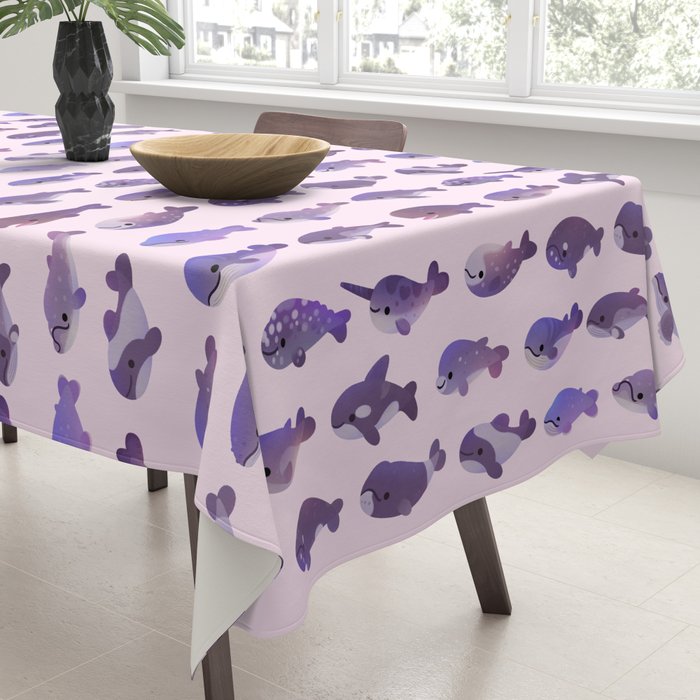 Whale Day - bright Tablecloth Gallery Image 3