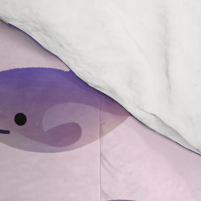 Whale Day - bright Comforter Gallery Image 4