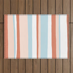 mesa, desert pastel stripes Outdoor Rug Gallery Image 1