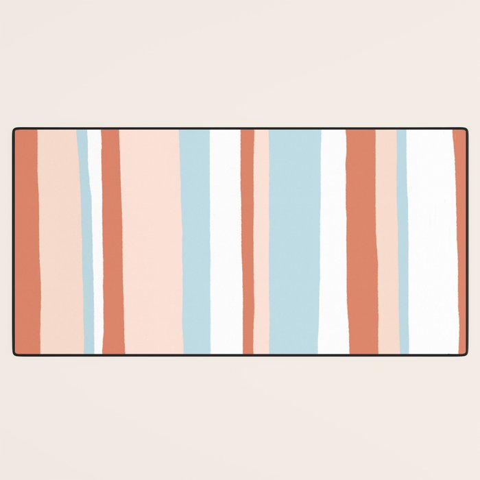 mesa, desert pastel stripes Desk Mat Gallery Image 3