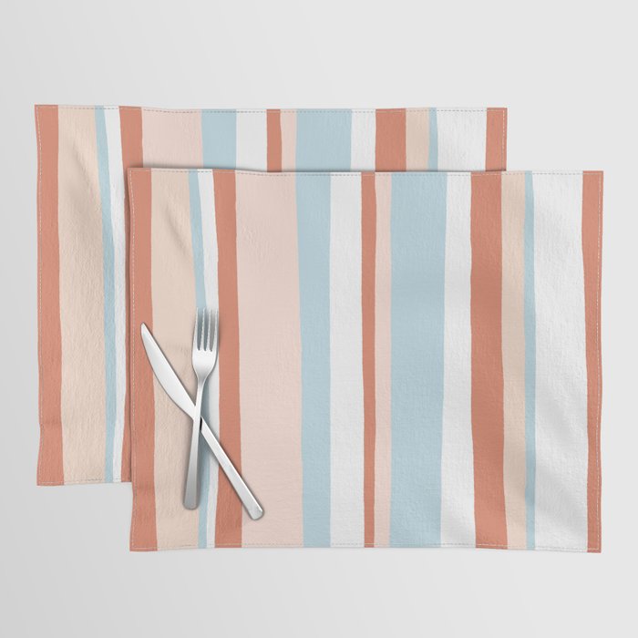 mesa, desert pastel stripes Placemat Gallery Image 1