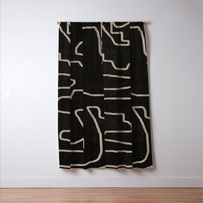 Abstract line art 177 Window Curtain Gallery Image 3