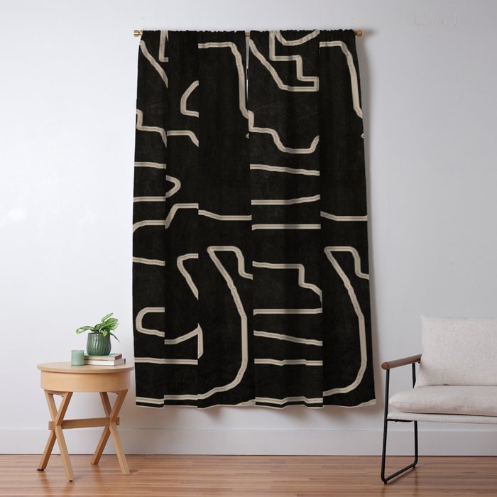 Abstract line art 177 Window Curtain Gallery Image 5