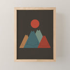 Cat Landscape 64: Group Meowditation Mini Art Print Gallery Image 1