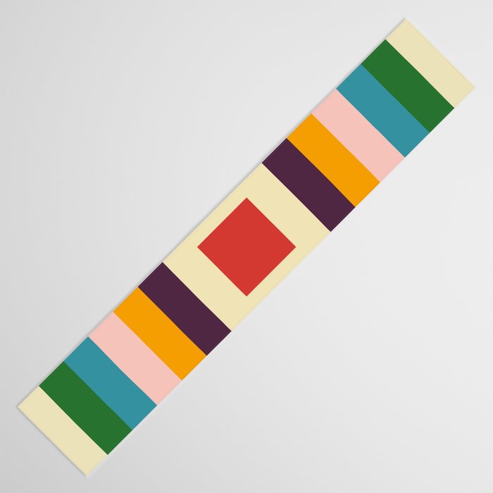 Retro Colored Square Space Table Runner Gallery Image 3