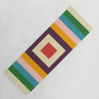 Retro Colored Square Space Yoga Mat Gallery Image 1