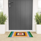 Retro Colored Square Space Welcome Mat Gallery Image 3