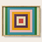 Retro Colored Square Space Serving Tray Gallery Image 1