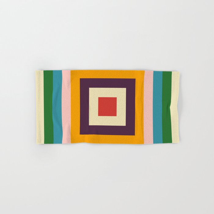 Retro Colored Square Space Towels Gallery Image 1