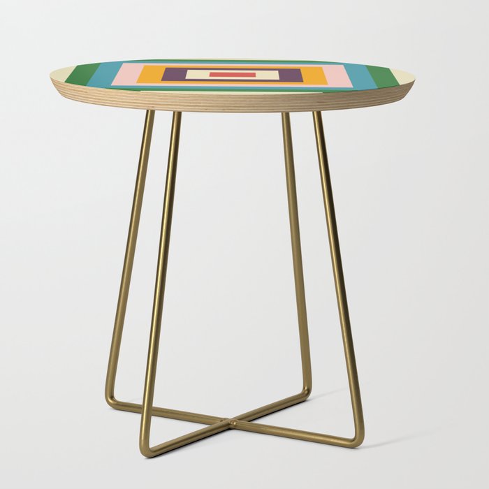 Retro Colored Square Space Side Table Gallery Image 1