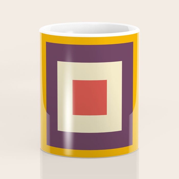 Retro Colored Square Space Coffee Mug Gallery Image 4
