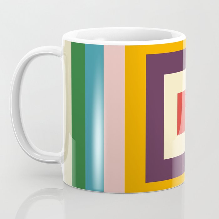 Retro Colored Square Space Coffee Mug Gallery Image 3
