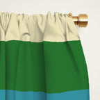 Retro Colored Square Space Window Curtain Gallery Image 2