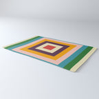 Retro Colored Square Space Rug Gallery Image 3