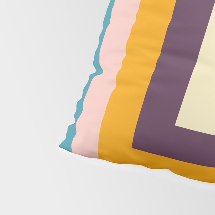 Retro Colored Square Space Pillow Sham Gallery Image 4