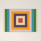 Retro Colored Square Space Welcome Mat Gallery Image 1