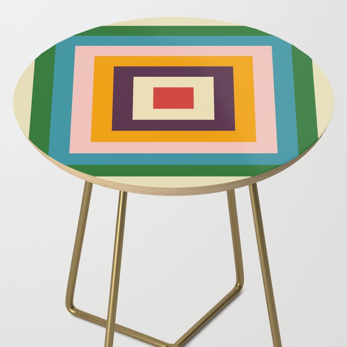 Retro Colored Square Space Side Table Gallery Image 2