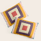 Retro Colored Square Space Pillow Sham Gallery Image 3