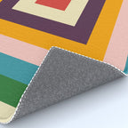 Retro Colored Square Space Rug Gallery Image 4