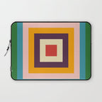 Retro Colored Square Space Laptop Sleeve Gallery Image 1