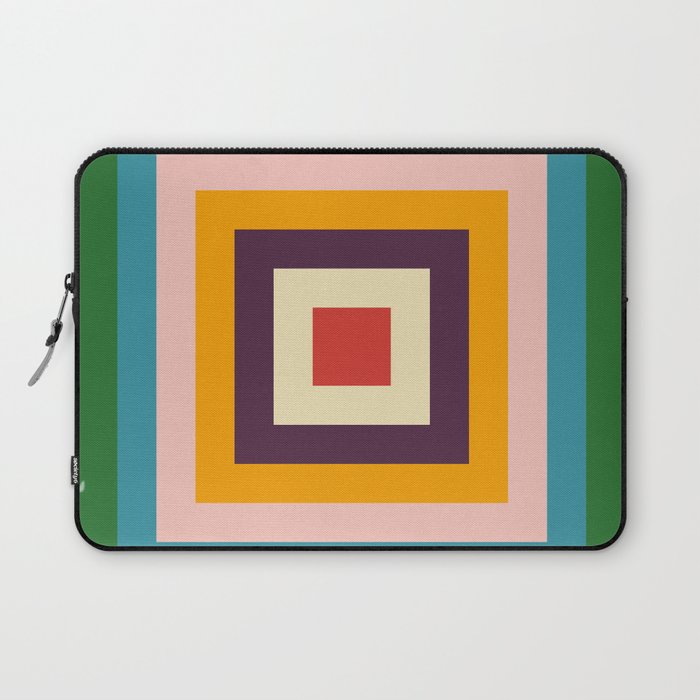 Retro Colored Square Space Laptop Sleeve Gallery Image 1