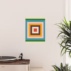 Retro Colored Square Space Poster Gallery Image 2