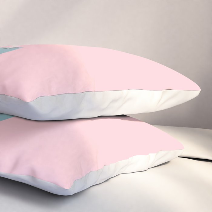 T-Rex Enjoying Coffee in Pink Pillow Sham Gallery Image 3