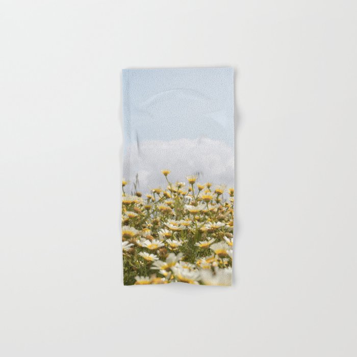 Garden of Daisy Flowers | Nature Photography in Portugal Art Print | Floral Summer Photo Bath Towel Gallery Image 1