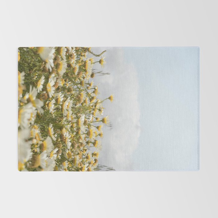 Garden of Daisy Flowers | Nature Photography in Portugal Art Print | Floral Summer Photo Rug Gallery Image 2
