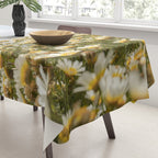 Garden of Daisy Flowers | Nature Photography in Portugal Art Print | Floral Summer Photo Tablecloth Gallery Image 3