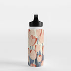 Flowers Tulips pattern Water Bottle Gallery Image 3