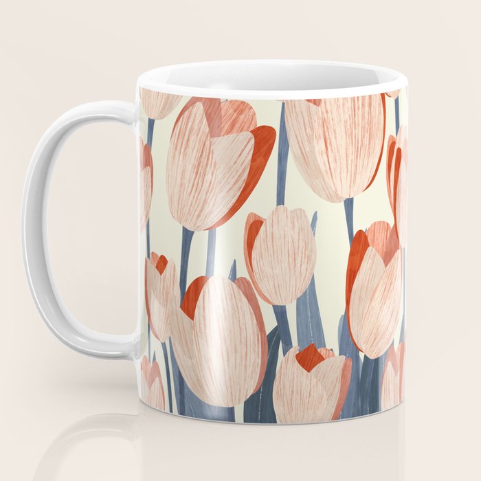 Flowers Tulips pattern Coffee Mug Gallery Image 3