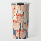 Flowers Tulips pattern Travel Mug Gallery Image 1
