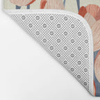 Flowers Tulips pattern Bath Mat Gallery Image 2