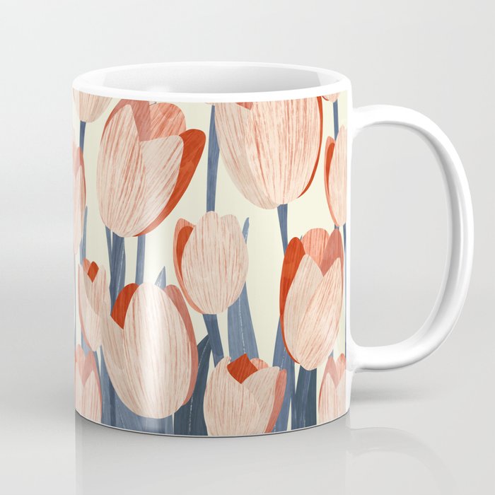 Flowers Tulips pattern Coffee Mug Gallery Image 1